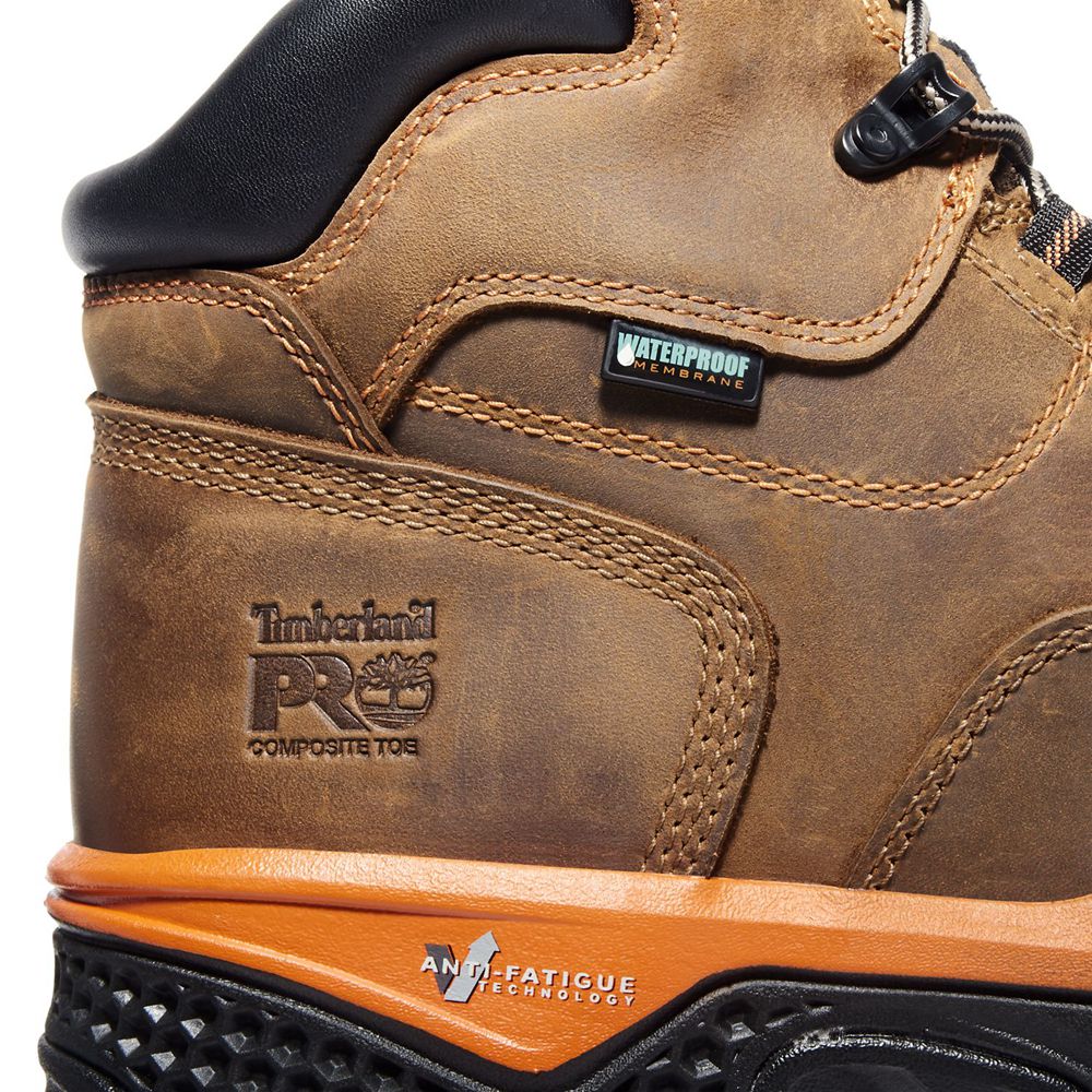 Bocanci De Muncă Timberland Barbati Maro/Negrii - Pro® Bosshog 6 Comp Toe - Romania - OFMEKA426